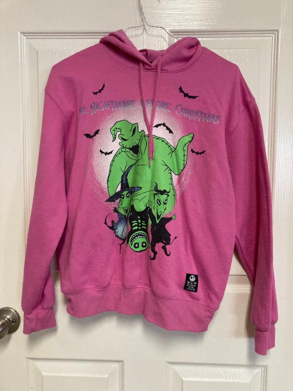 Disney Tim Burton's The Nightmare Before Christmas hoodie pink size small childr